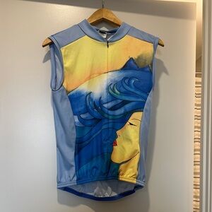 Pearl Izumi Women's Artistic Sleeveless Jersey - Blue and Yellow